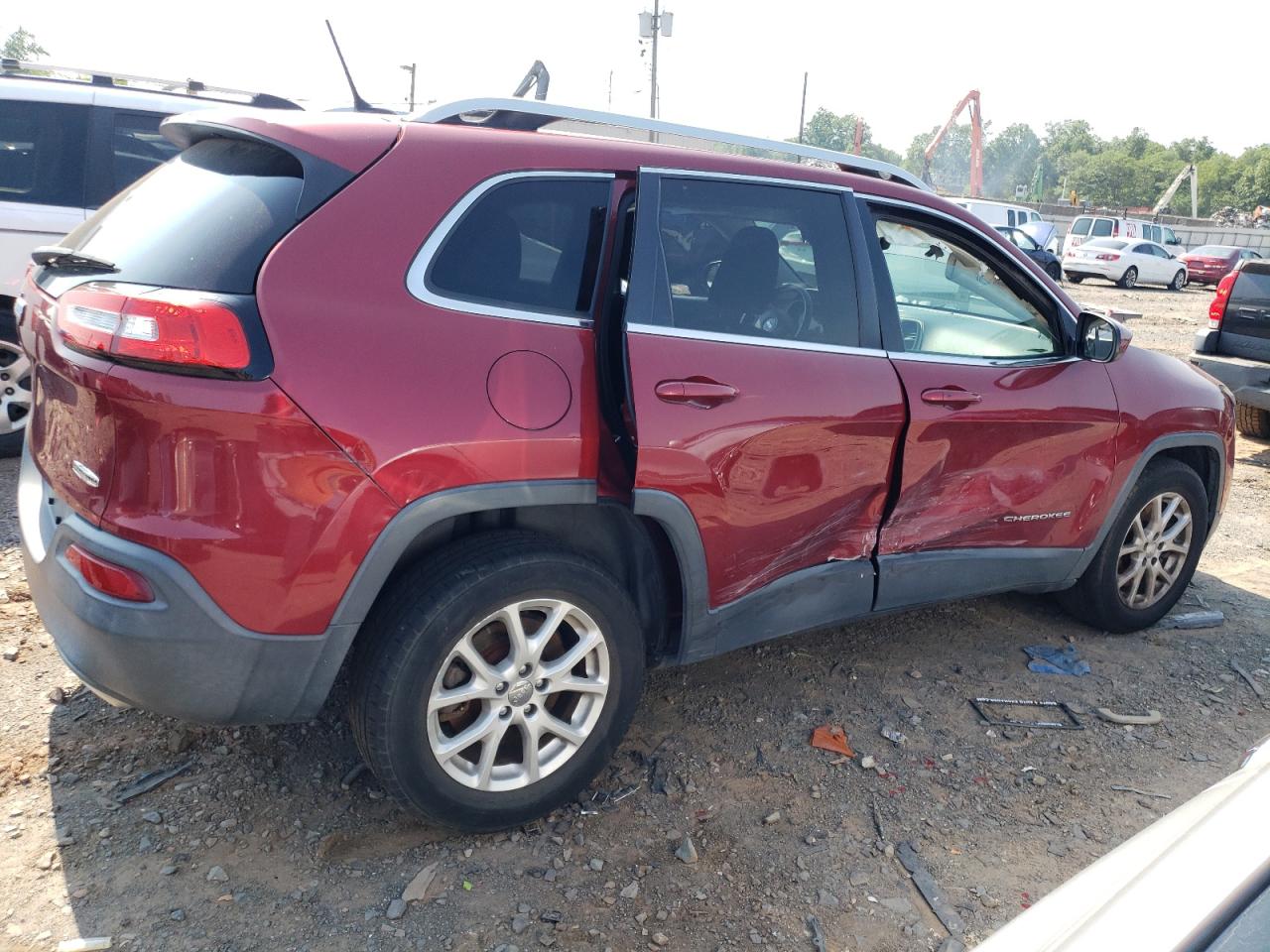 2015 Jeep Grand Cherokee VIN 1C4PJMCS3FW757948 Copart auction photo, side damage thumbnail 3