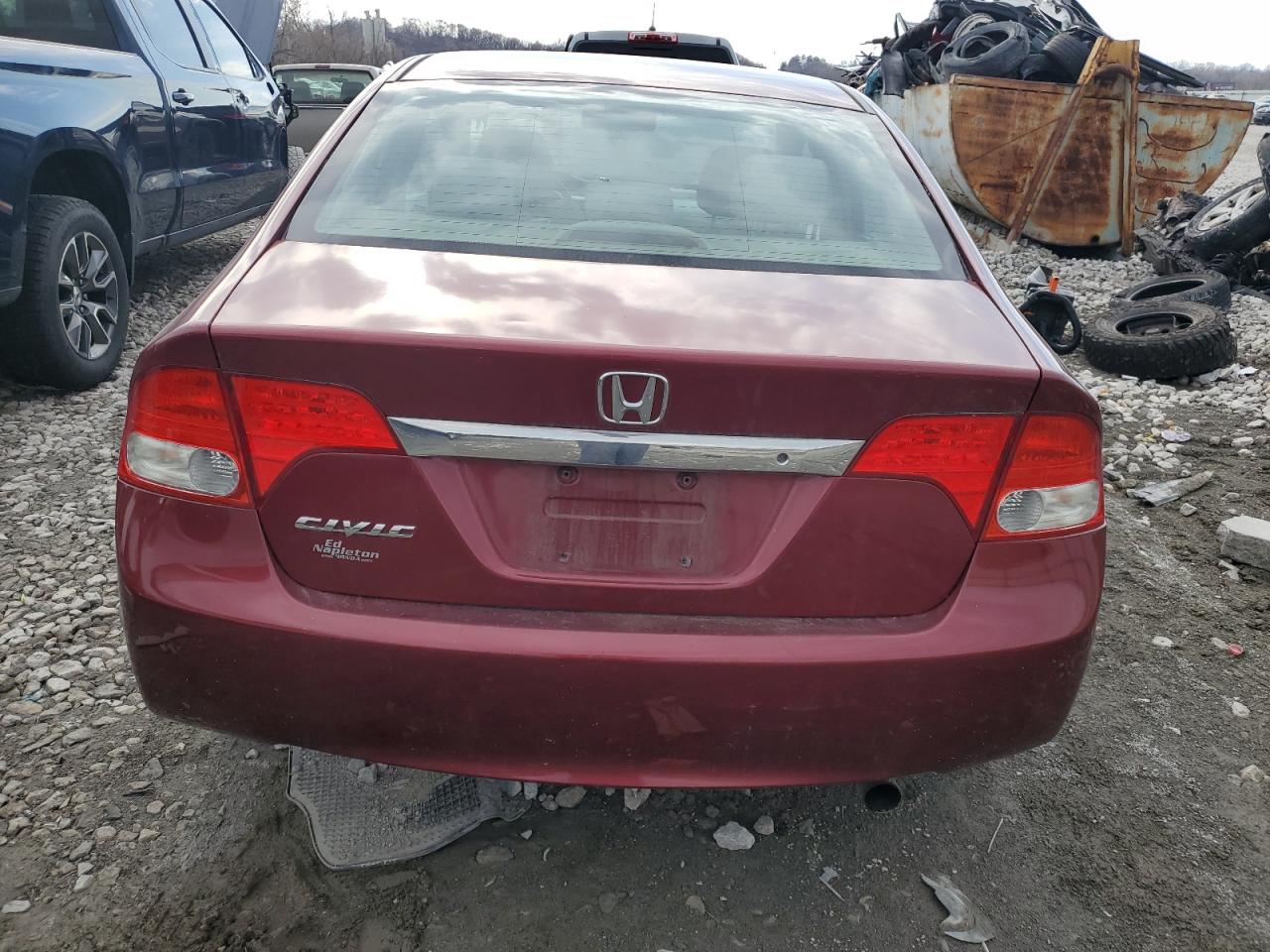 2010 Honda Civic VIN 19XFA1F54AE040414 Copart auction photo, front end damage thumbnail 6