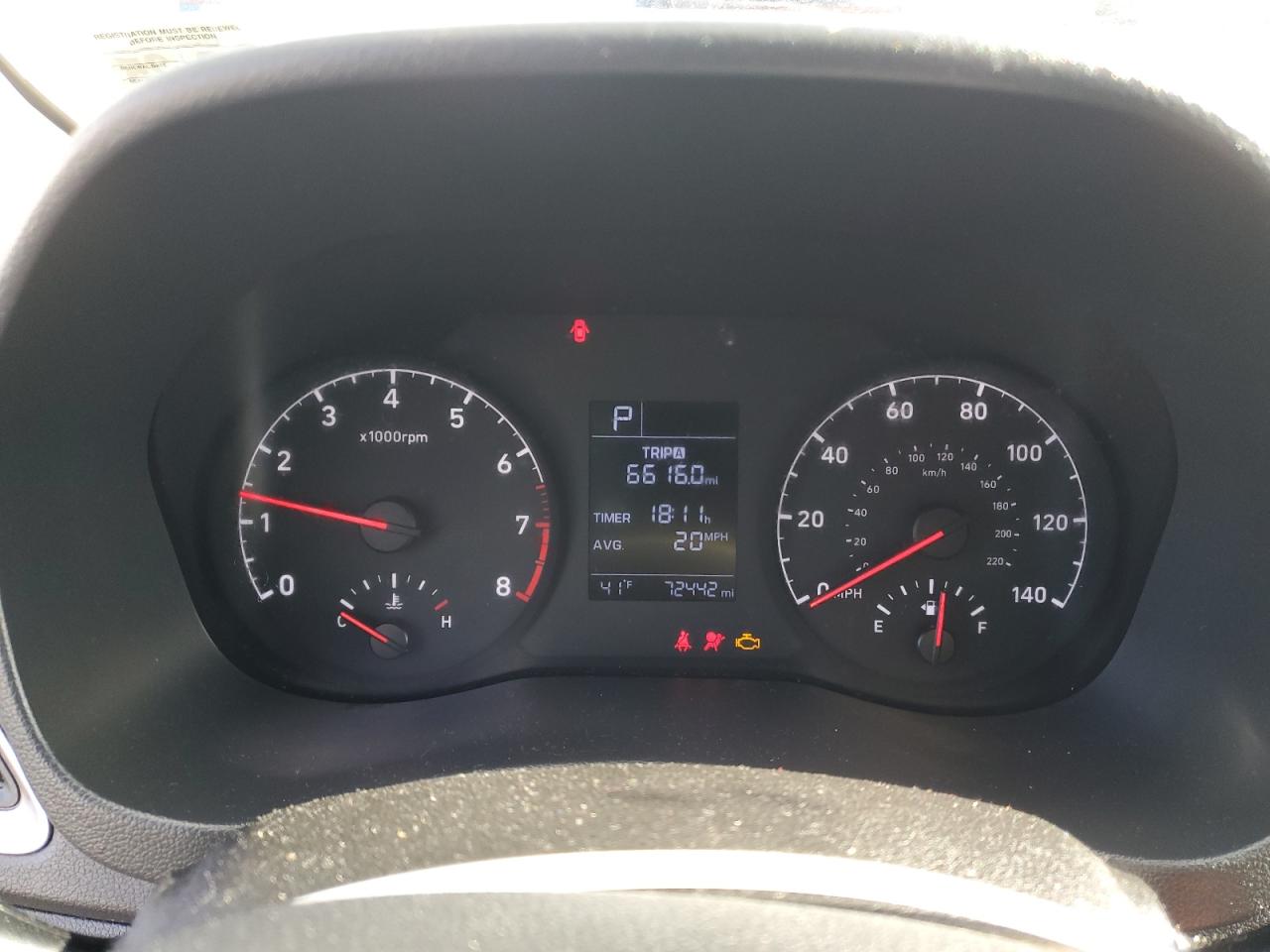 2021 Hyundai Accent VIN 3KPC24A64ME129471 Copart auction photo, rear end / front end damage thumbnail 9