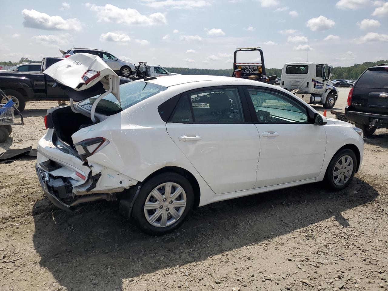2022 KIA Rio VIN 3KPA24AD1NE453727 Copart auction photo, rear end damage thumbnail 3