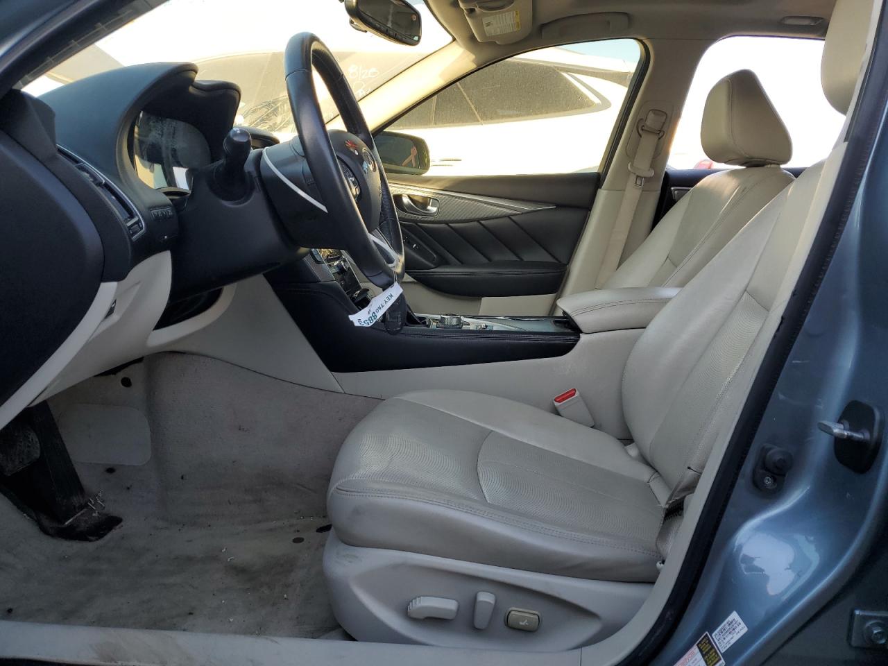 2015 Infiniti Q50 VIN JN1BV7AP1FM344360 Copart auction photo, front end / rear end damage thumbnail 7