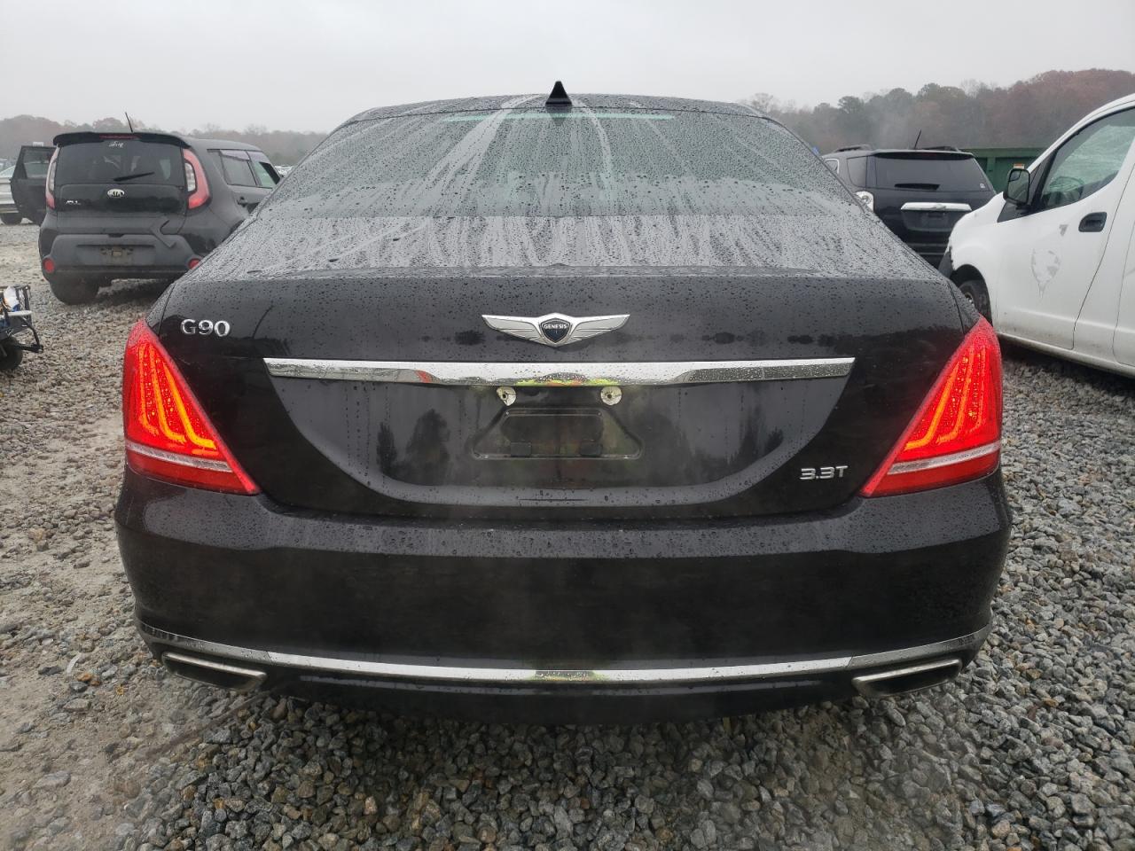 2018 Genesis G90 VIN KMHG34JA2JU041580 Copart auction photo, front end damage thumbnail 6