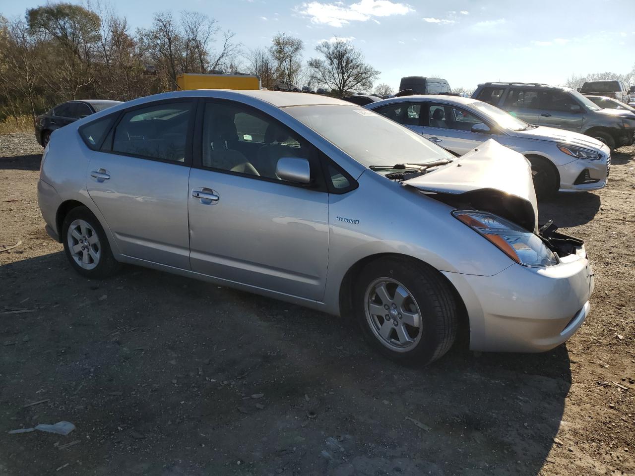 2008 Toyota Prius VIN JTDKB20UX83358914 Copart auction photo, front end damage thumbnail 4