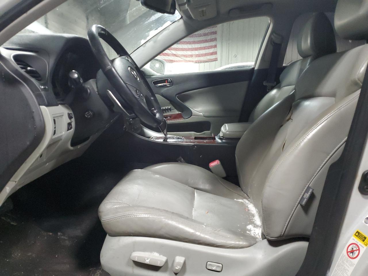 2007 Lexus IS VIN JTHCK262175012066 Copart auction photo, all over / front end damage thumbnail 7