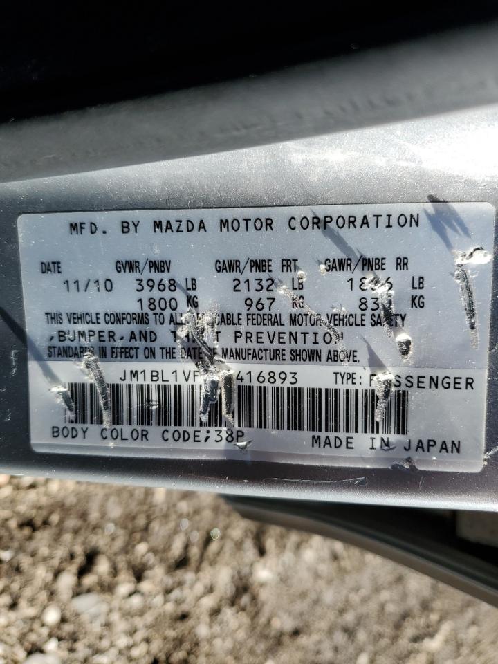 2011 Mazda 3 VIN JM1BL1VF6B1416893 Copart auction photo, front end damage thumbnail 12