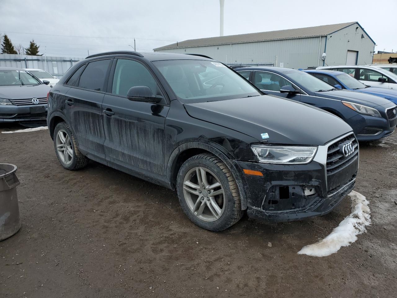 2018 Audi Q3 VIN WA1ECCFS4JR013073 Copart auction photo, front end damage thumbnail 4