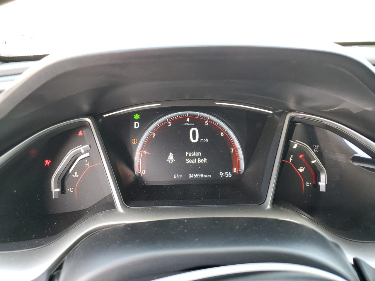 2019 Honda Civic VIN 2HGFC2F8XKH586166 Copart auction photo, front end damage thumbnail 9
