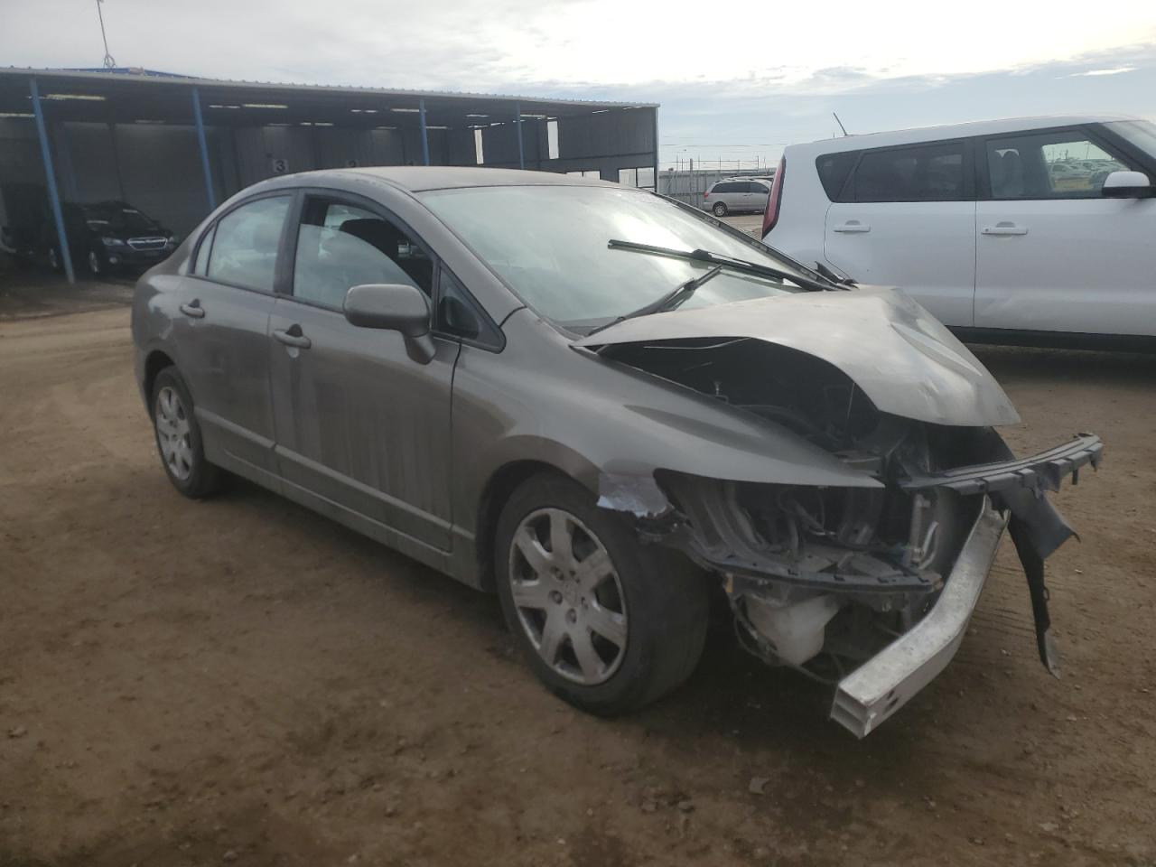 2008 Honda Civic VIN 1HGFA16568L030275 Copart auction photo, front end / side damage thumbnail 4