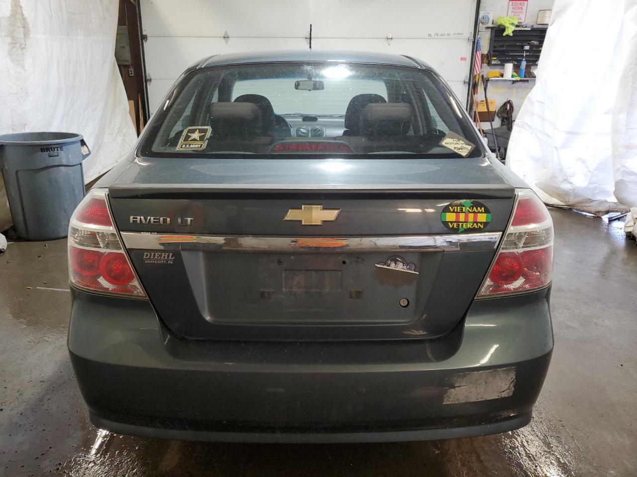 2010 Chevrolet Aveo VIN KL1TD5DE9AB110353 Copart auction photo, burn damage thumbnail 6