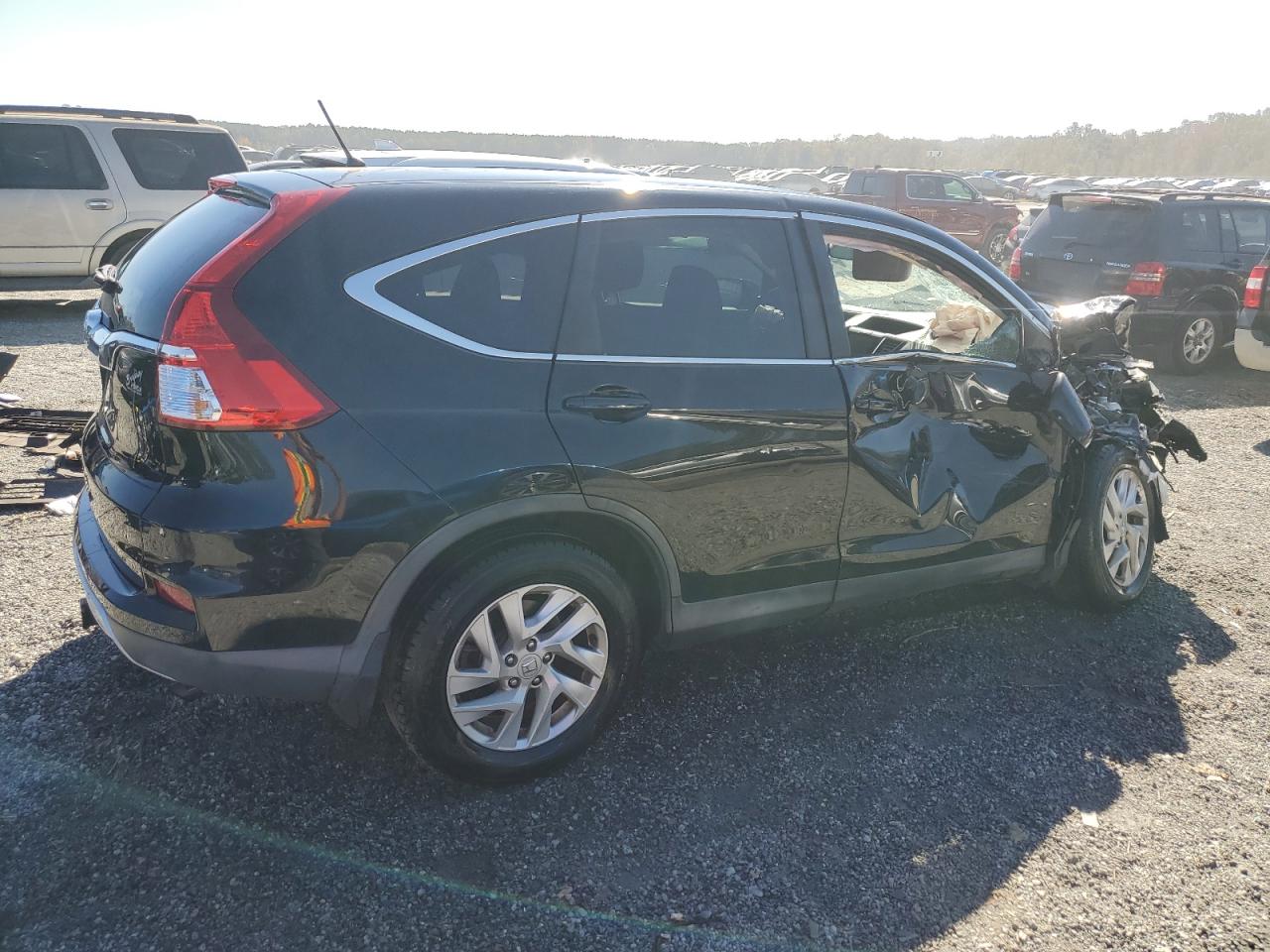 2015 Honda CR-V VIN 2HKRM3H52FH514795 Copart auction photo, front end / side damage thumbnail 3
