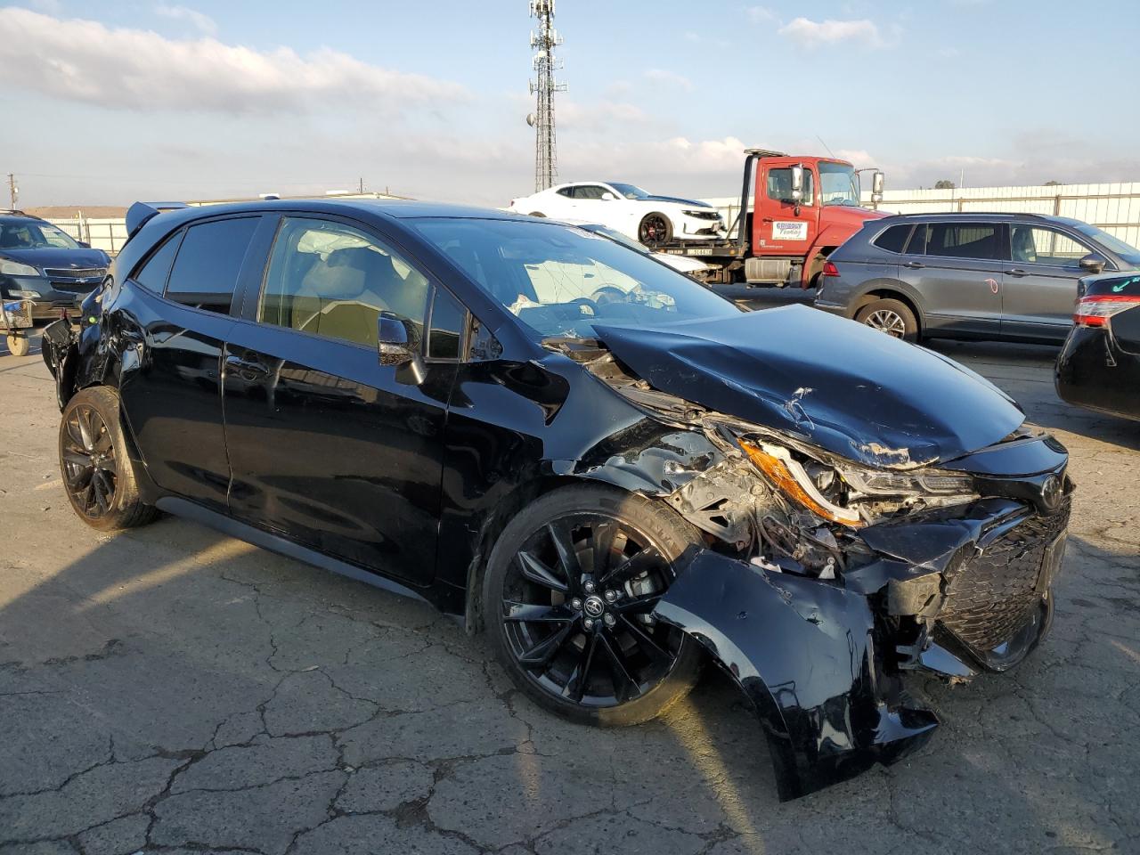 2022 Toyota Corolla VIN JTND4MBE2N3185692 Copart auction photo, all over damage thumbnail 4