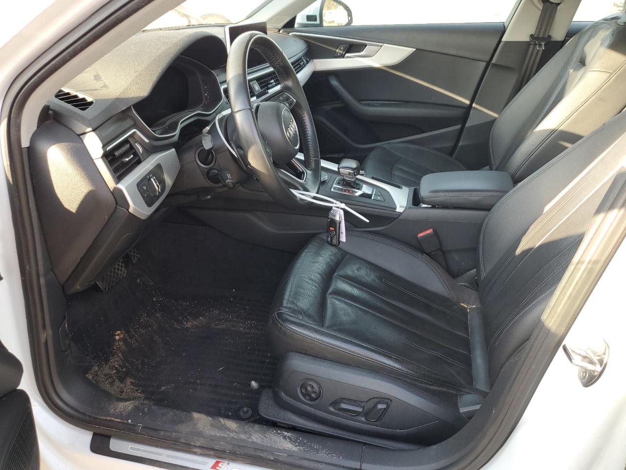 2018 Audi A4 VIN WAUENAF49JN000295 Copart auction photo, front end / side damage thumbnail 7