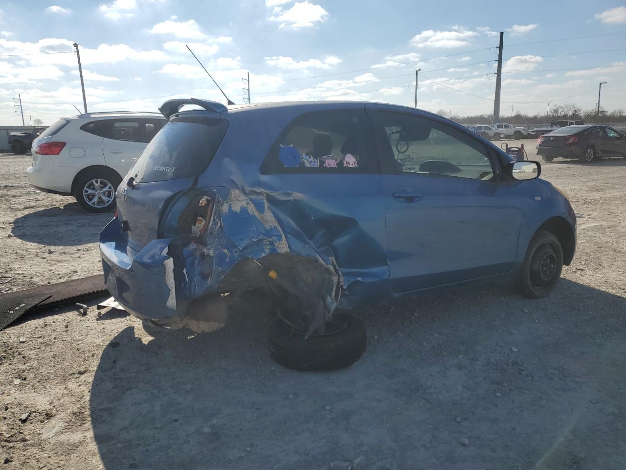 2008 Toyota Yaris VIN JTDJT923285179759 Copart auction photo, rear end damage thumbnail 3