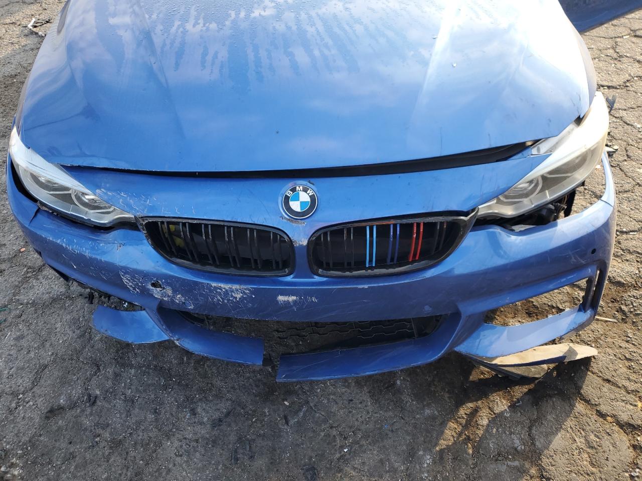 2016 BMW 4er VIN WBA4B1C51GG241928 Copart auction photo, front end / side damage thumbnail 11