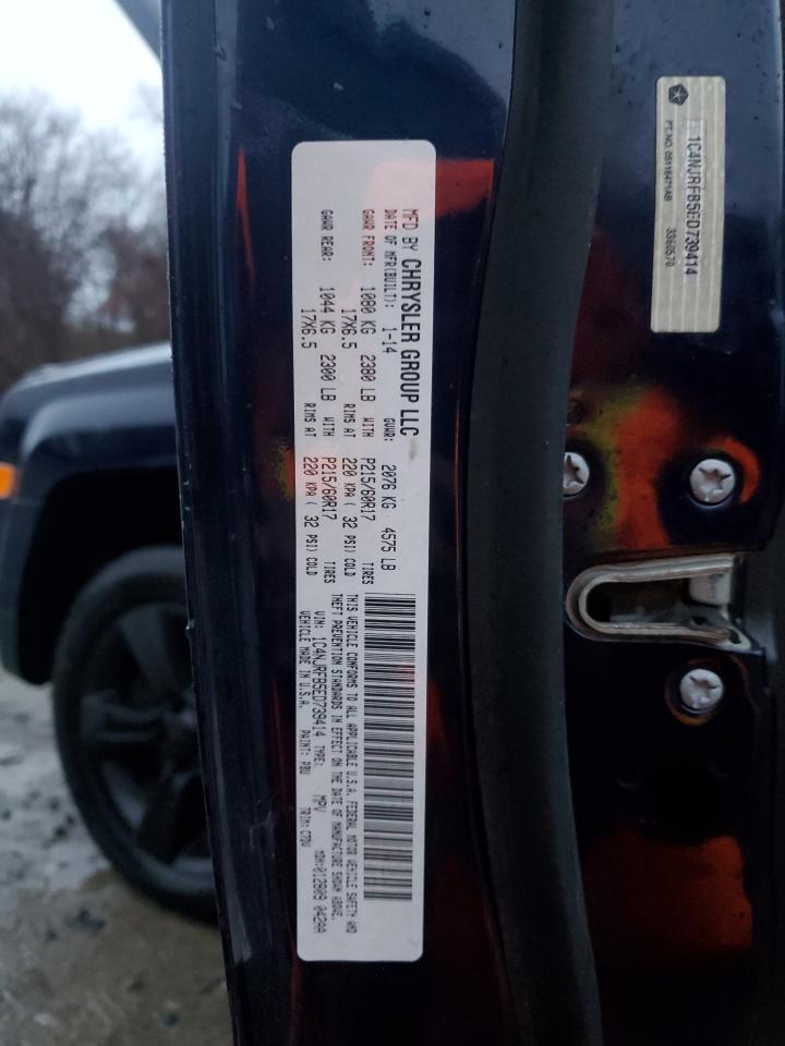 2014 Jeep Liberty (Patriot) VIN 1C4NJRFB5ED739414 Copart auction photo, mechanical / minor dent/scratches damage thumbnail 12