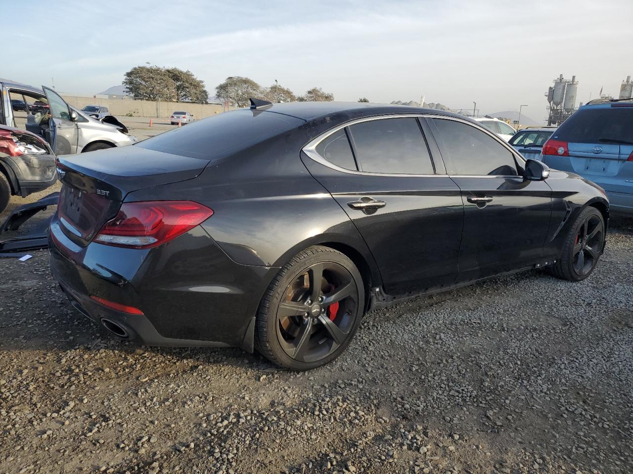 2019 Genesis G70 VIN KMTG34LE9KU027831 Copart auction photo, front end damage thumbnail 3