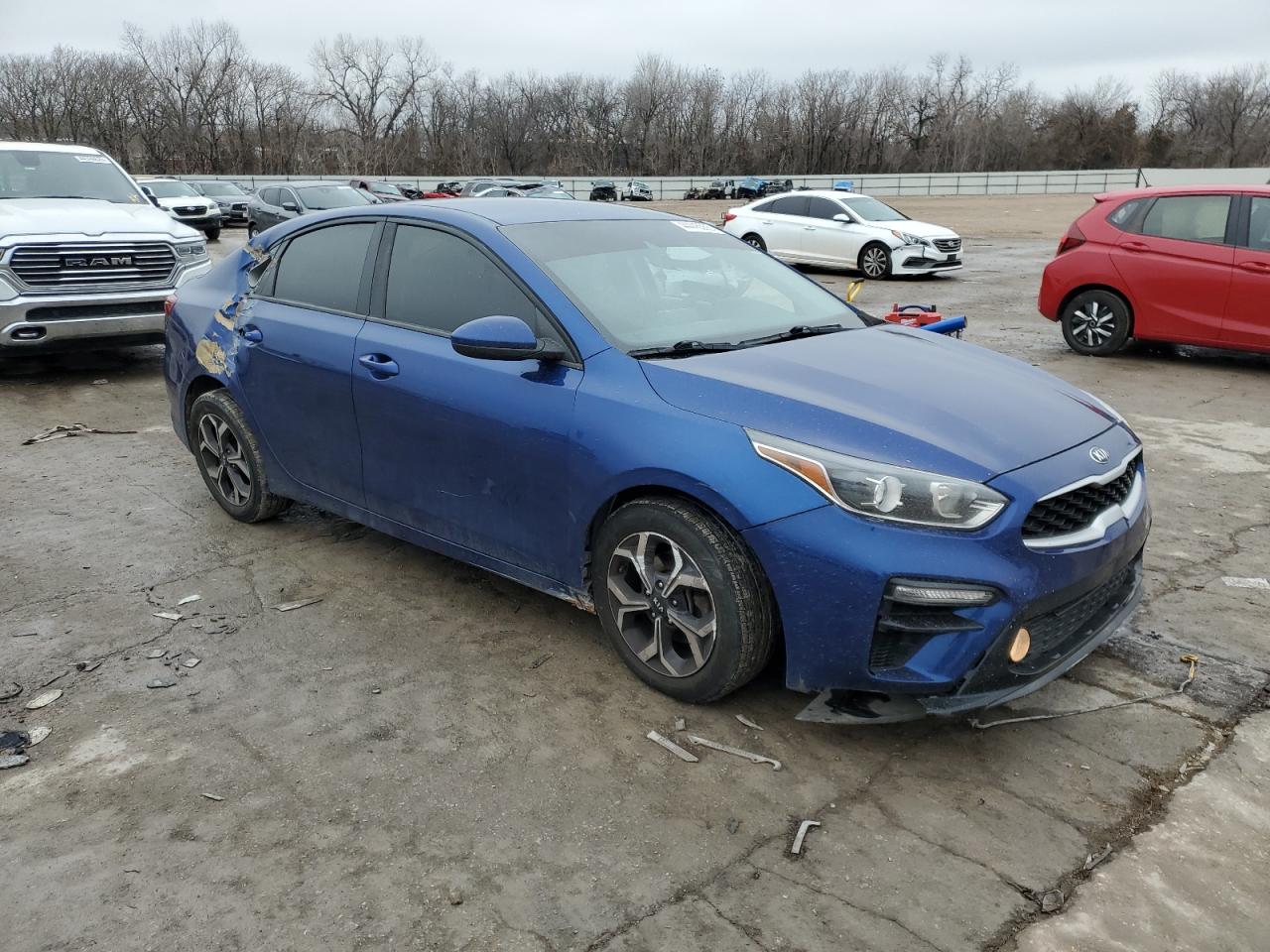 2019 KIA Forte VIN 3KPF24AD3KE061415 Copart auction photo, undercarriage / side damage thumbnail 4