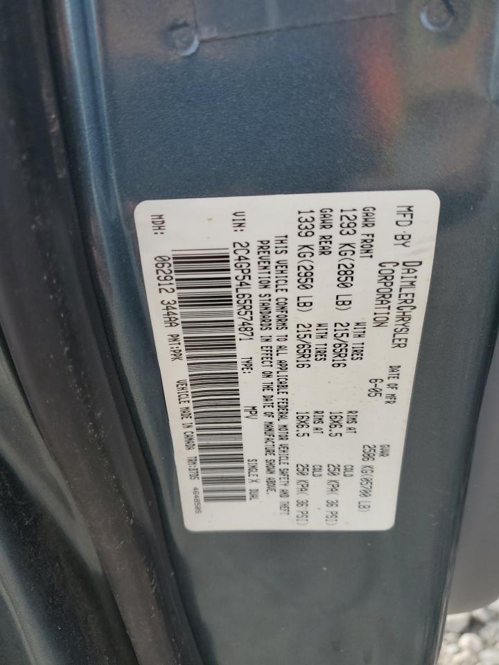 2007 Chrysler Town & Country VIN 2A4GP54LX7R243272 Copart auction photo, all over / minor dent/scratches damage thumbnail 15