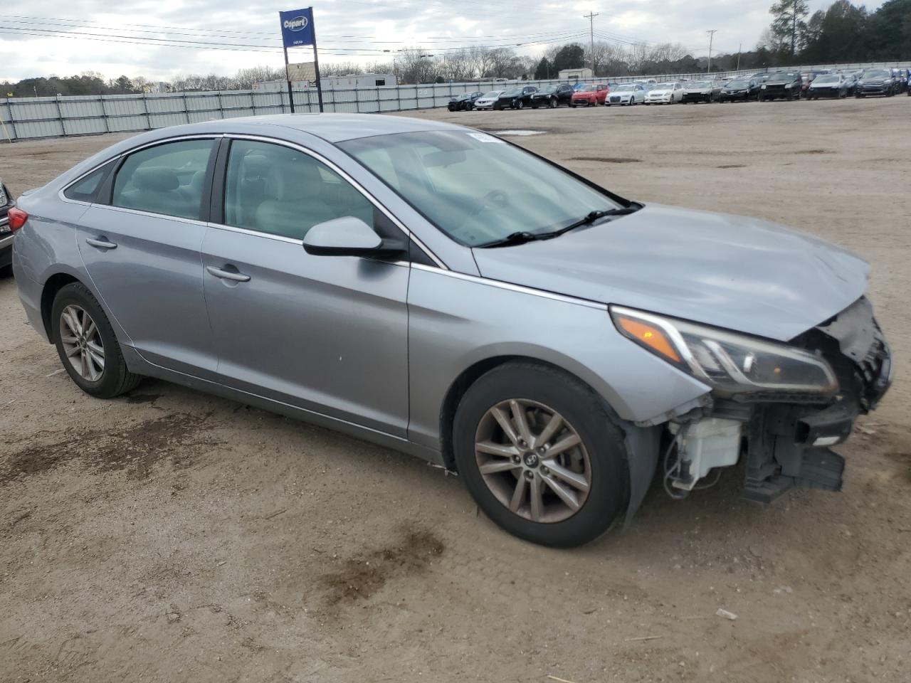 2017 Hyundai Sonata VIN 5NPE24AF0HH493283 Copart auction photo, front end / side damage thumbnail 4