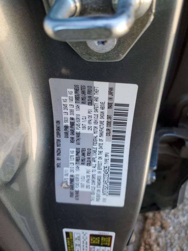 2012 Mazda CX-9 VIN JM3TB2CA6C0334505 Copart auction photo, front end / side damage thumbnail 16
