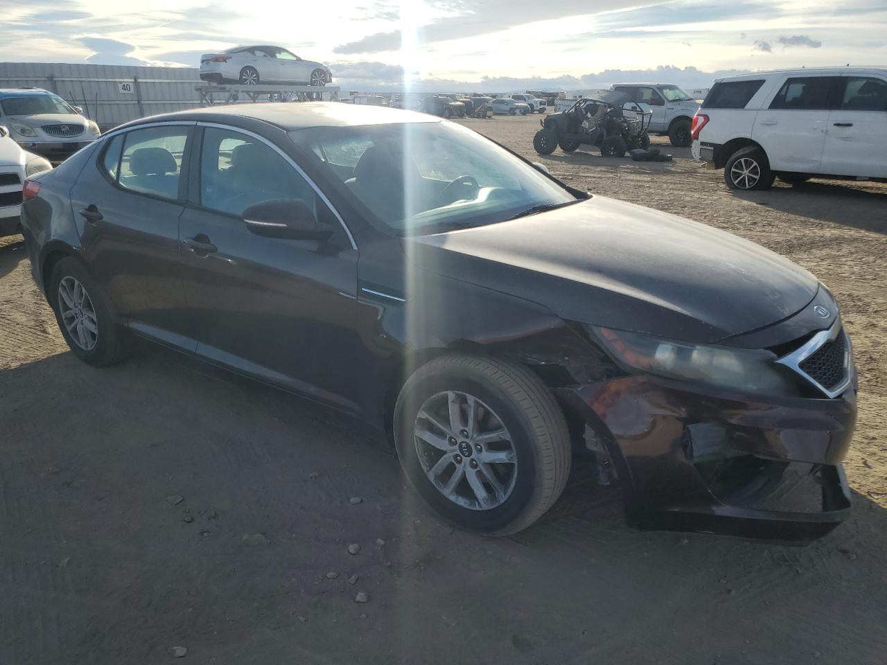 2011 KIA Optima VIN KNAGM4A79B5073196 Copart auction photo, front end damage thumbnail 4