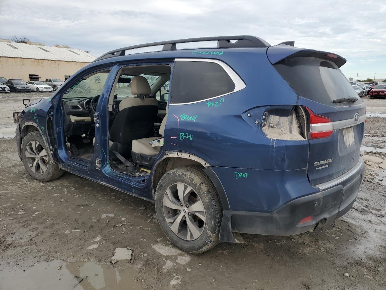 2019 Subaru Ascent VIN 4S4WMAFD3K3452276 Copart auction photo, side / front end damage thumbnail 2