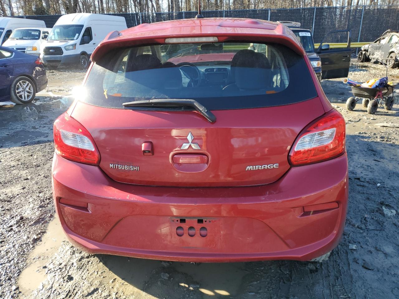 2019 Mitsubishi Mirage VIN ML32A3HJ2KH000562 Copart auction photo, front end / mechanical damage thumbnail 6