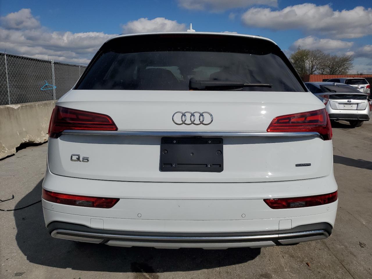2023 Audi Q5 VIN WA1CBAFY0P2099812 Copart auction photo, front end / side damage thumbnail 6