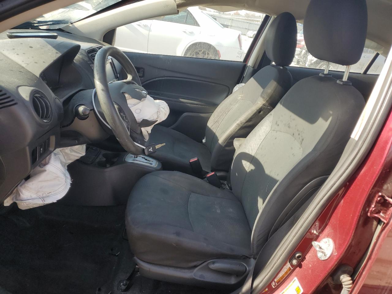 2019 Mitsubishi Mirage VIN ML32F3FJ6KHF13742 Copart auction photo, front end / side damage thumbnail 7