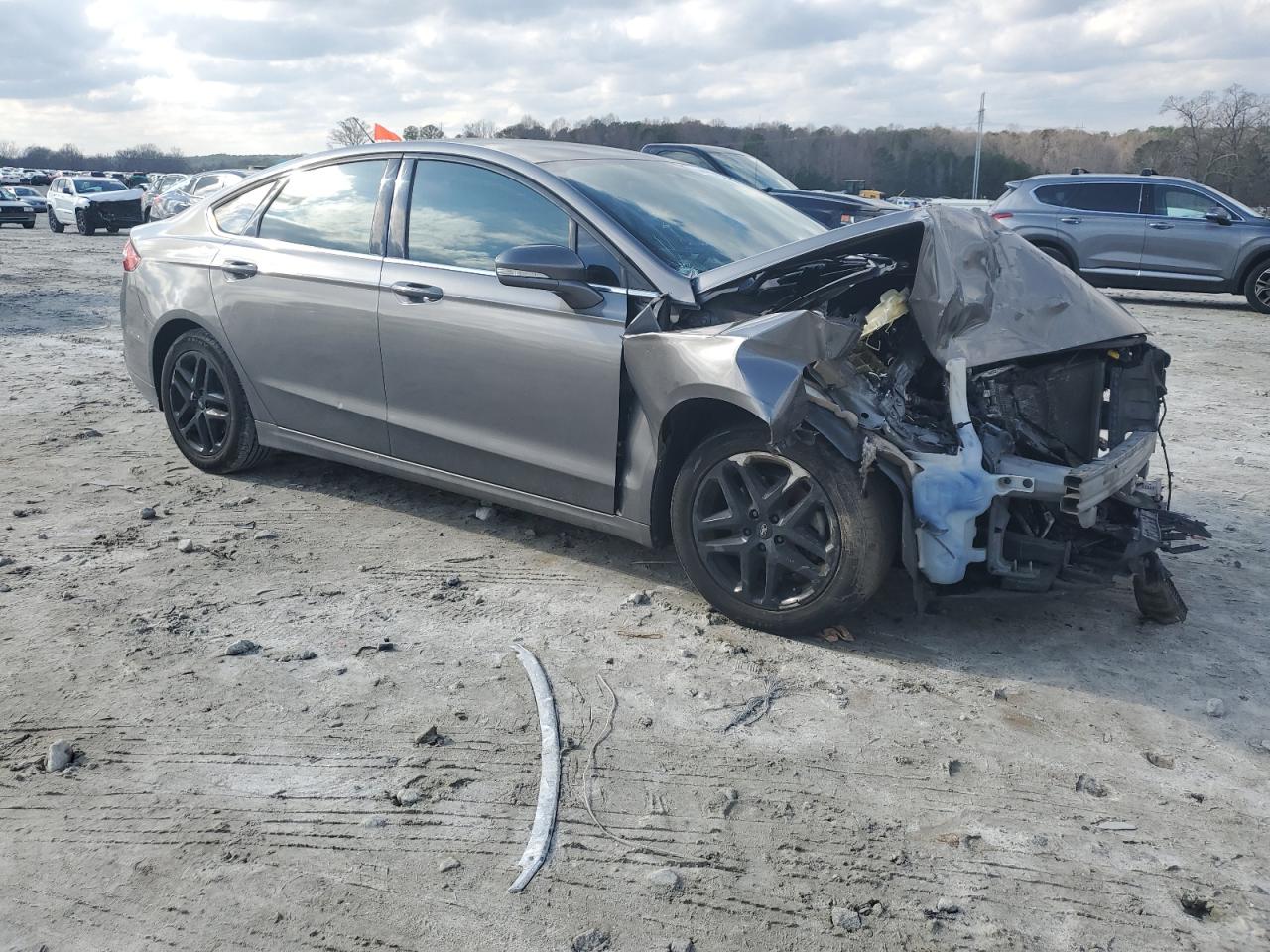2014 Ford Fusion VIN 1FA6P0H71E5377590 Copart auction photo, front end / minor dent/scratches damage thumbnail 4