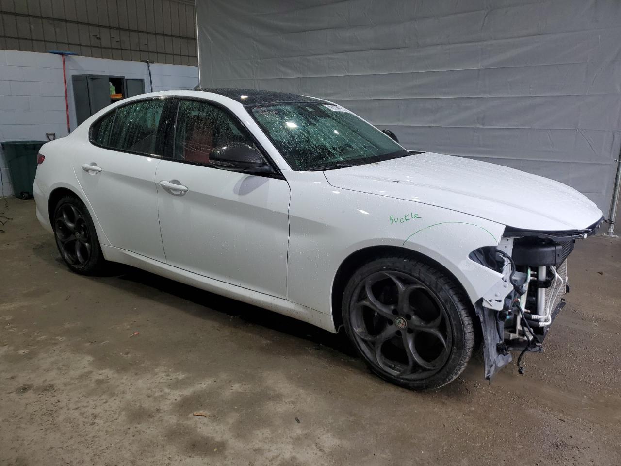 2018 Alfa Romeo Giulia VIN ZARFAEEN6J7578112 Copart auction photo, front end damage thumbnail 4