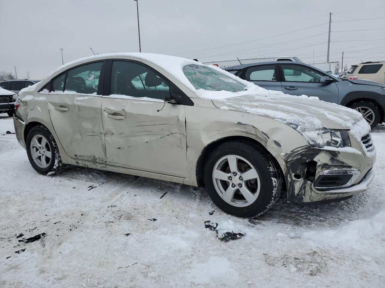 2016 Chevrolet Cruze VIN 1G1PE5SB4G7151221 Copart auction photo, side / front end damage thumbnail 4