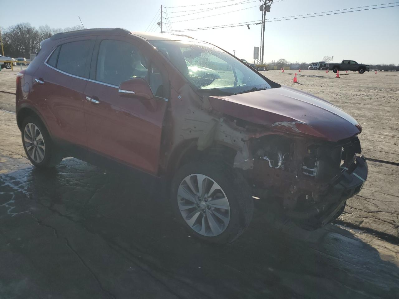 2019 Buick Encore VIN KL4CJASBXKB725573 Copart auction photo, front end damage thumbnail 4