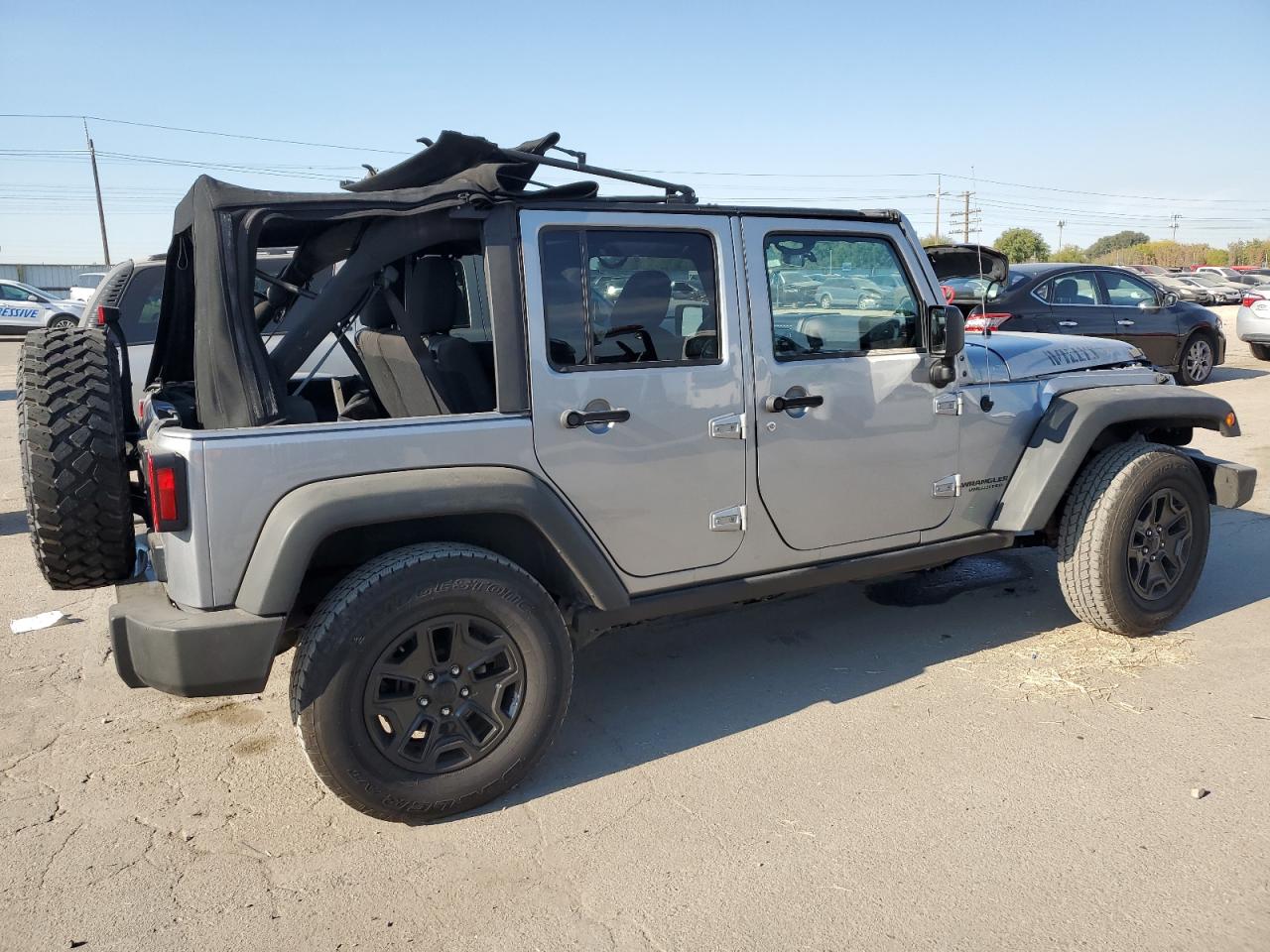 2015 Jeep Wrangler VIN 1C4BJWDG9FL687714 Copart auction photo, front end damage thumbnail 3