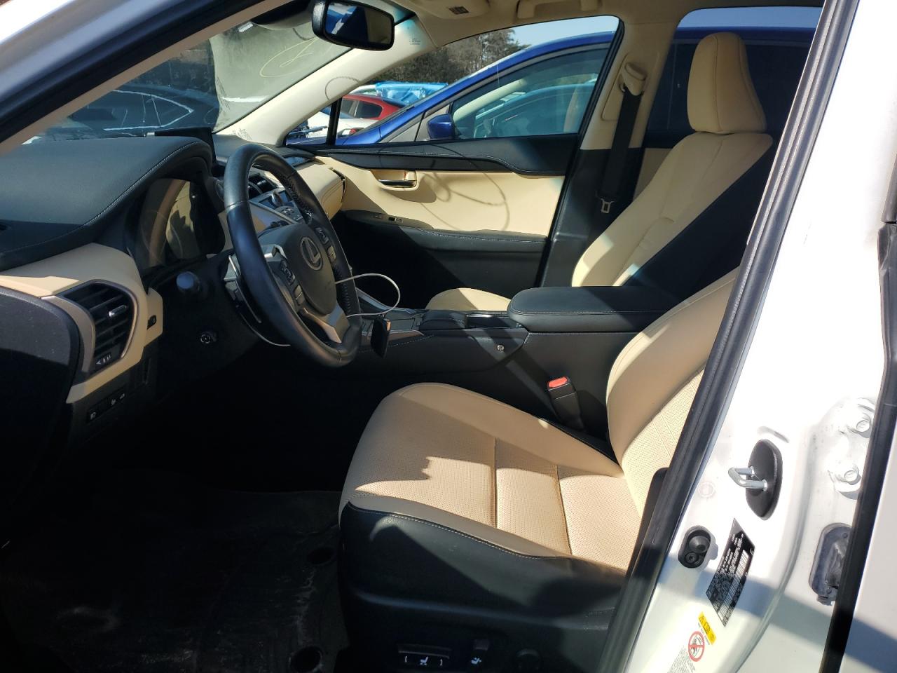 2019 Lexus NX VIN JTJYARBZ6K2135391 Copart auction photo, side / front end damage thumbnail 7