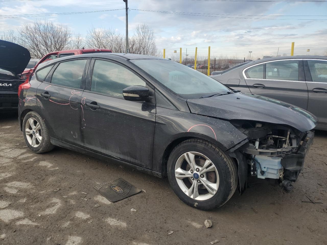 2013 Ford Focus VIN 1FADP3K26DL125494 Copart auction photo, front end / mechanical damage thumbnail 4