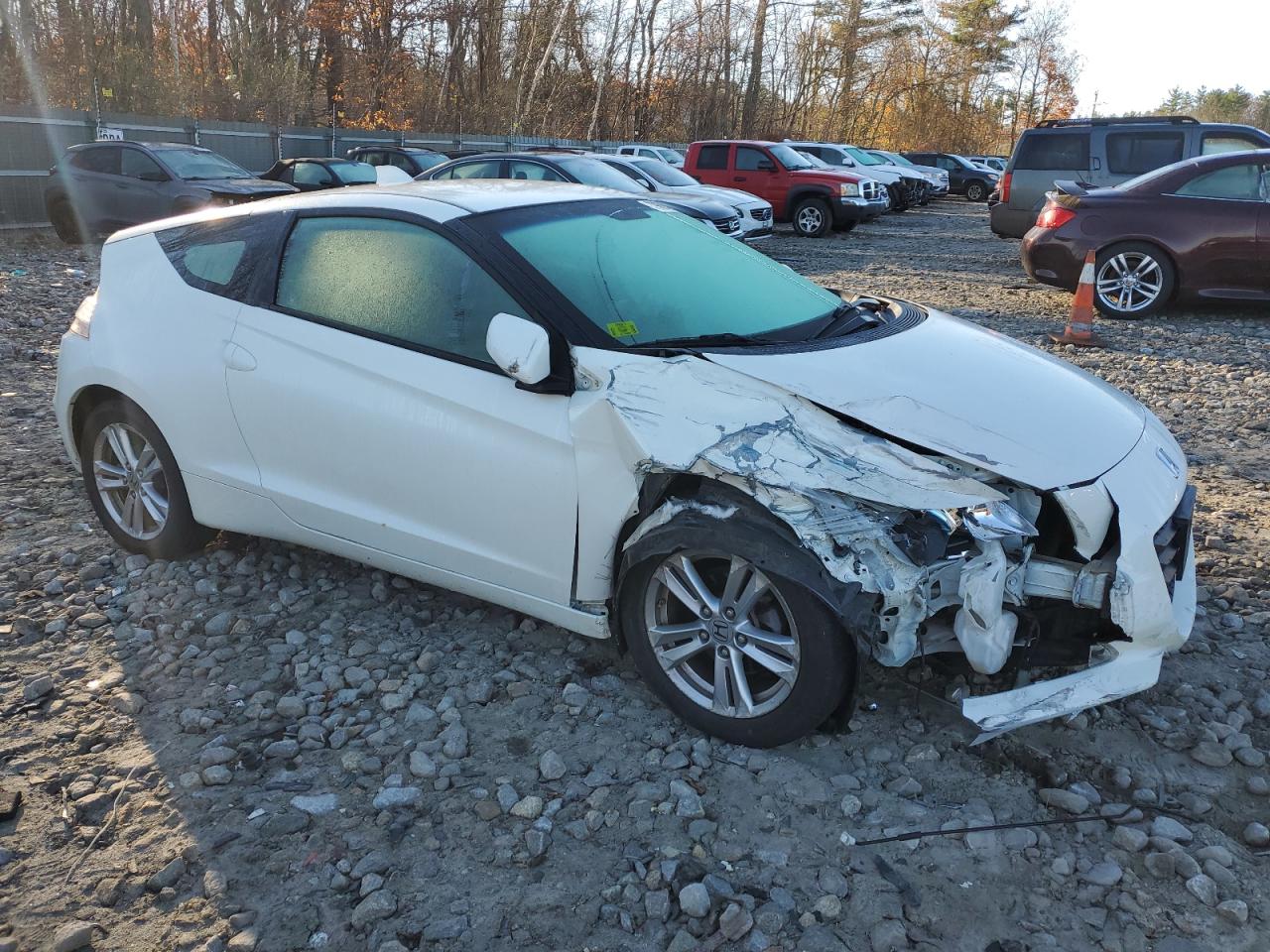 2011 Honda CR-Z VIN JHMZF1D62BS014885 Copart auction photo, front end / minor dent/scratches damage thumbnail 4