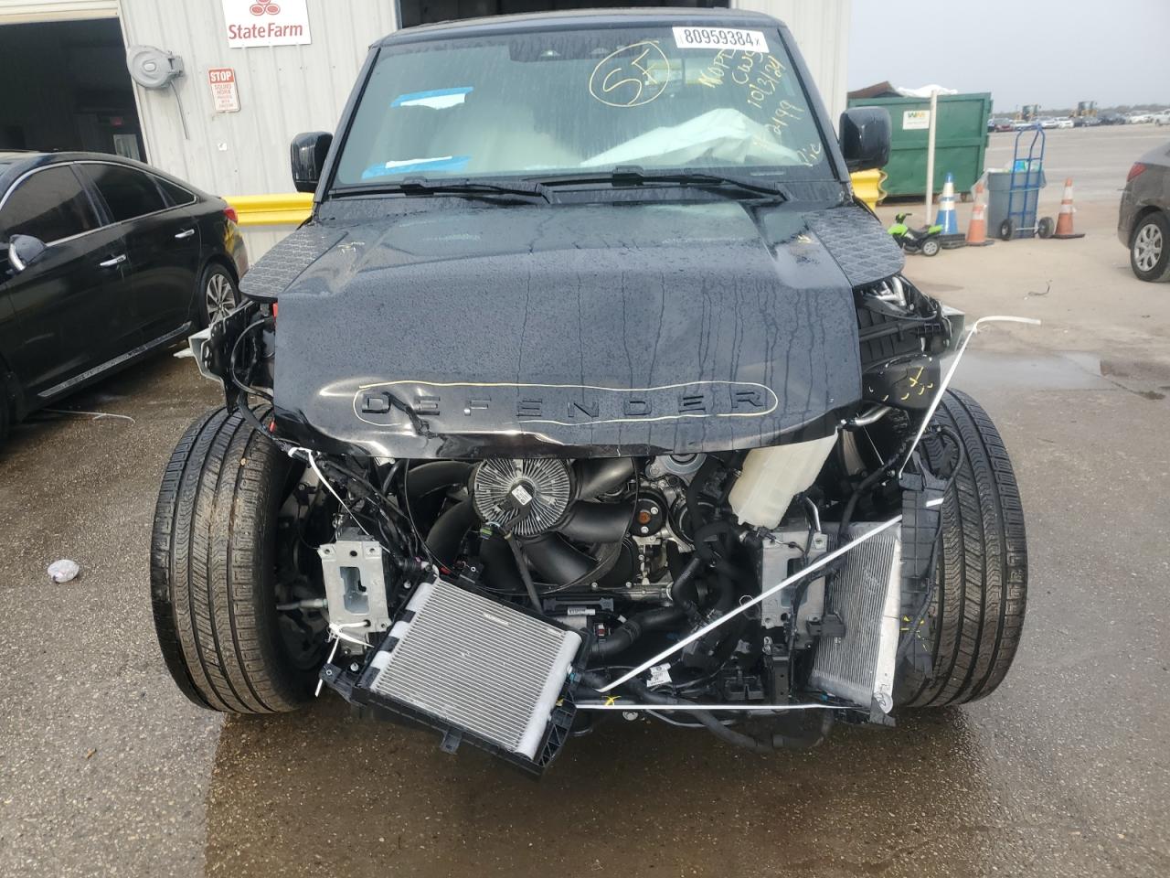 2024 Land Rover Defender VIN SALE27EU0R2352199 Copart auction photo, front end damage thumbnail 5