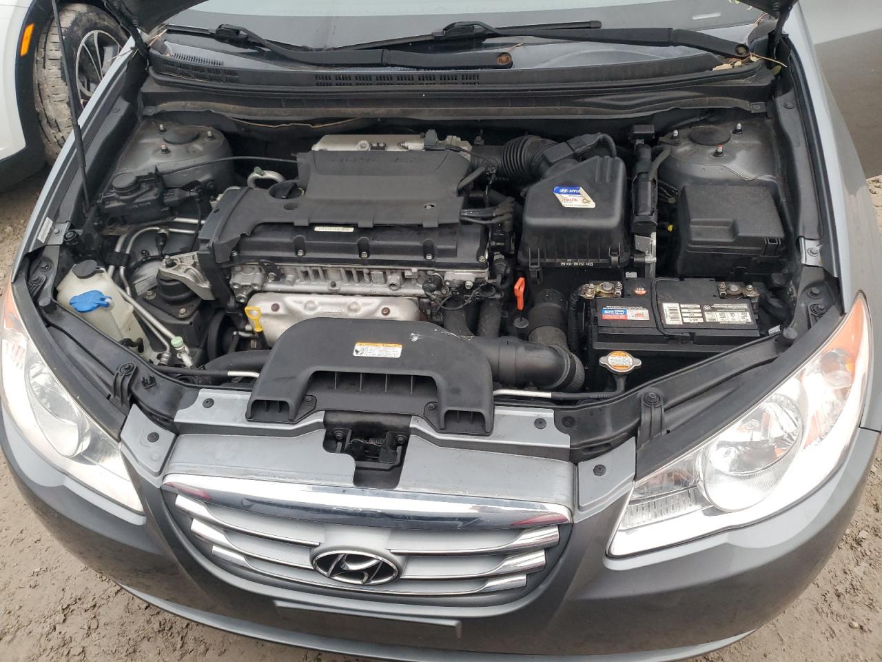 2010 Hyundai Elantra VIN KMHDU4AD2AU180277 Copart auction photo, water/flood damage thumbnail 11