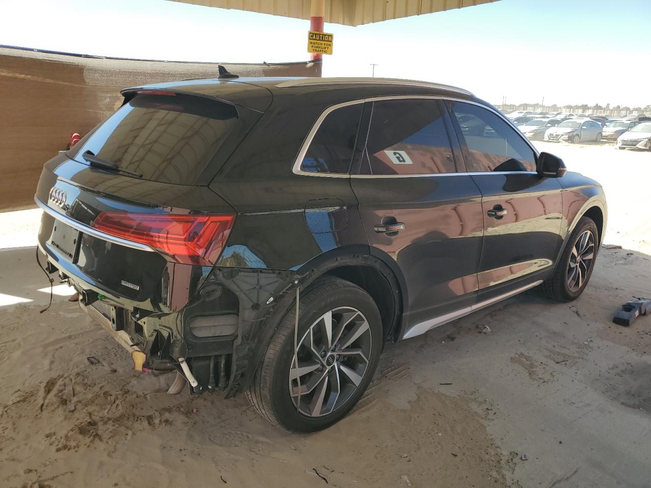2021 Audi Q5 VIN WA1BAAFY4M2016277 Copart auction photo, rear end damage thumbnail 3