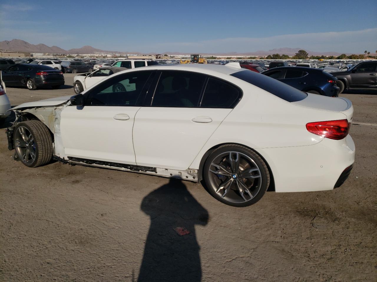 2020 BMW M5 VIN WBAJS7C09LCD86584 Copart auction photo, front end / side damage thumbnail 2