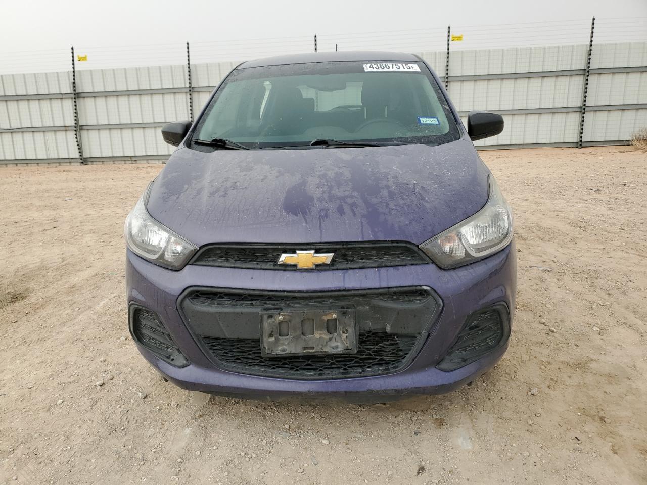 2017 Chevrolet Spark VIN KL8CB6SA9HC741007 Copart auction photo, side damage thumbnail 5