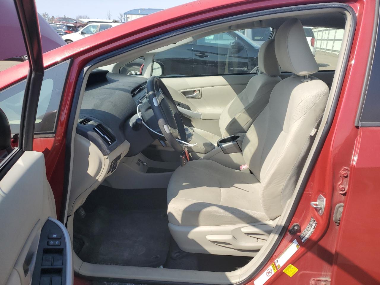 2013 Toyota Prius VIN JTDKN3DU9D0350449 Copart auction photo, undercarriage damage thumbnail 7