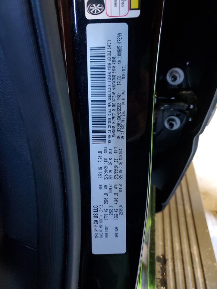 2019 RAM 1500 VIN 1C6SRFHTXKN682365 Copart auction photo, front end damage thumbnail 12