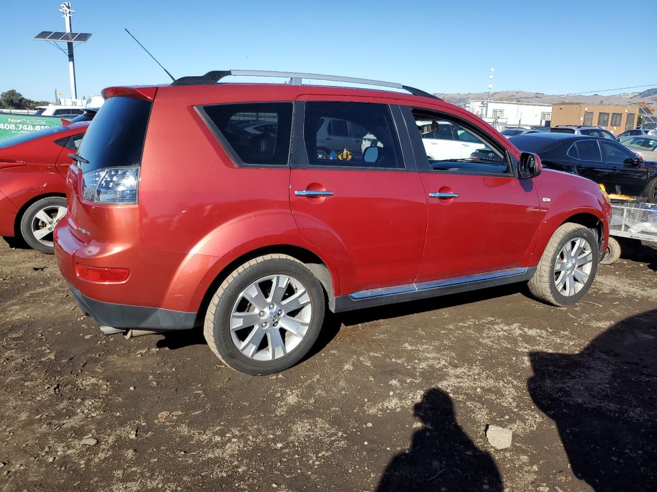 2008 Mitsubishi Outlander VIN JA4LS31W58Z014313 Copart auction photo, undercarriage / side damage thumbnail 3
