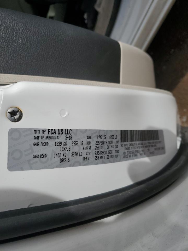 2018 Chrysler Pacifica VIN 2C4RC1GG0JR269114 Copart auction photo, side / mechanical damage thumbnail 13