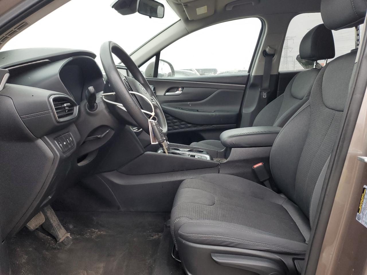 2020 Hyundai Santa Fe VIN 5NMS2CAD9LH163773 Copart auction photo, front end / side damage thumbnail 7