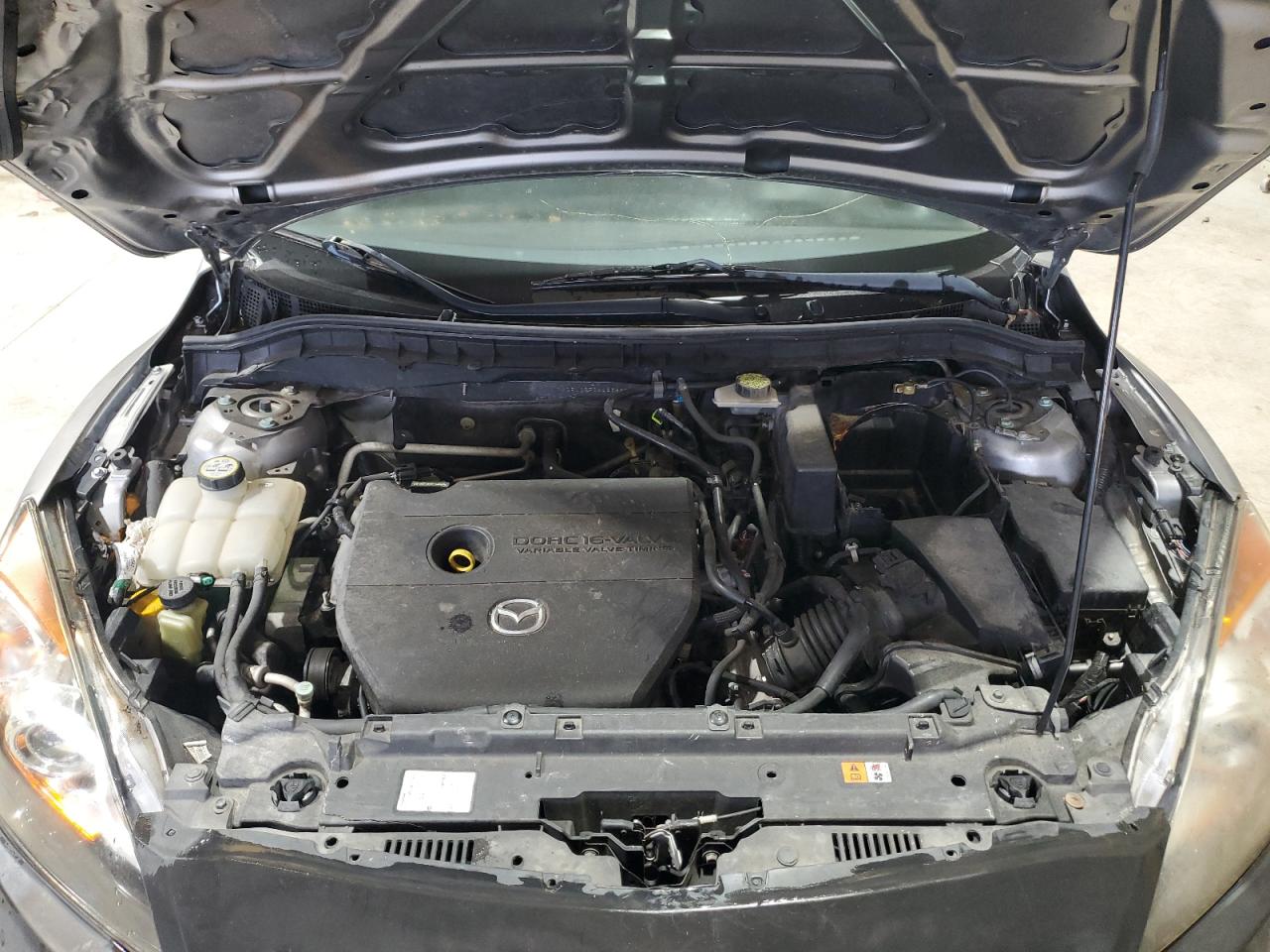 2010 Mazda 3 VIN JM1BL1SF0A1234805 Copart auction photo, side / rear end damage thumbnail 11