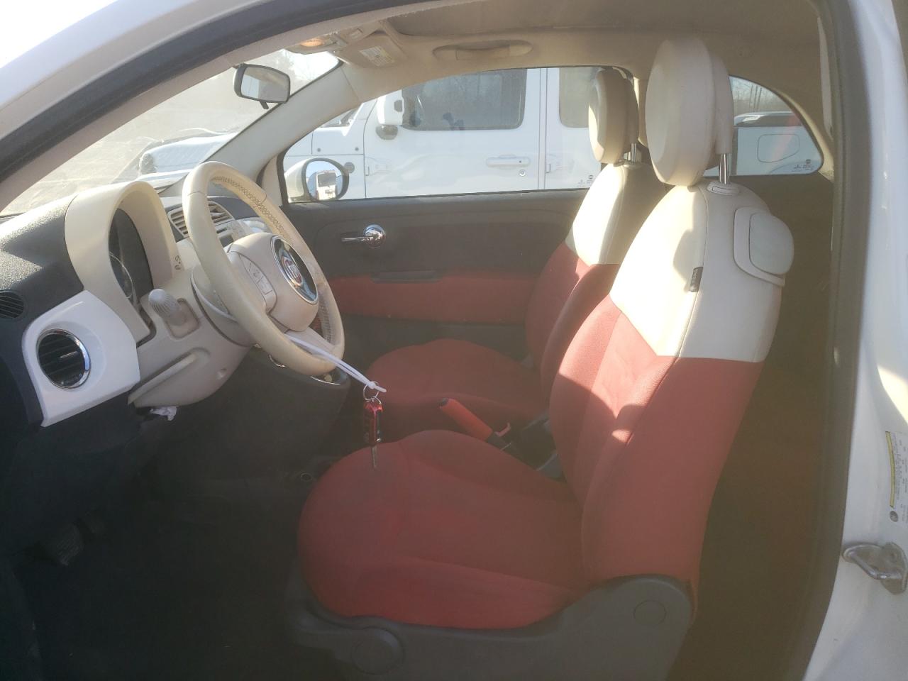 2013 Fiat 500 VIN 3C3CFFDR7DT741833 Copart auction photo, front end / minor dent/scratches damage thumbnail 7