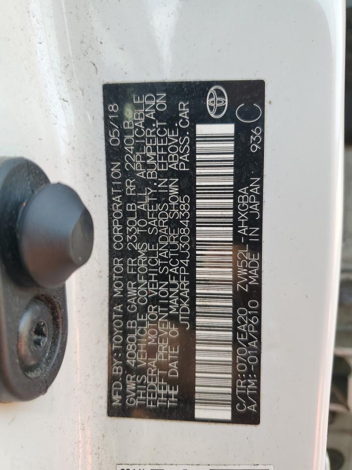 2018 Toyota Prius VIN JTDKARFP4J3084385 Copart auction photo, undercarriage / front end damage thumbnail 13